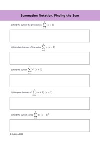 Summation Notation, Finding the Sum | ClickView