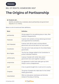 The Origins of Partisanship Video & Resources | ClickView