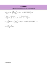 Trigonometric Substitution with Sine, Example 2 | ClickView