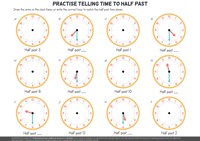 Half Past on Analogue Clocks Video & Resources | ClickView