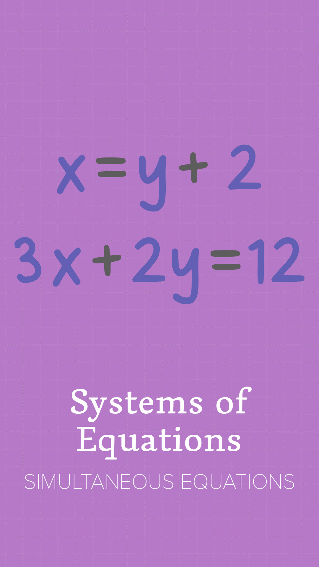 Systems Of Equations Simultaneous Equations Clickview 5580