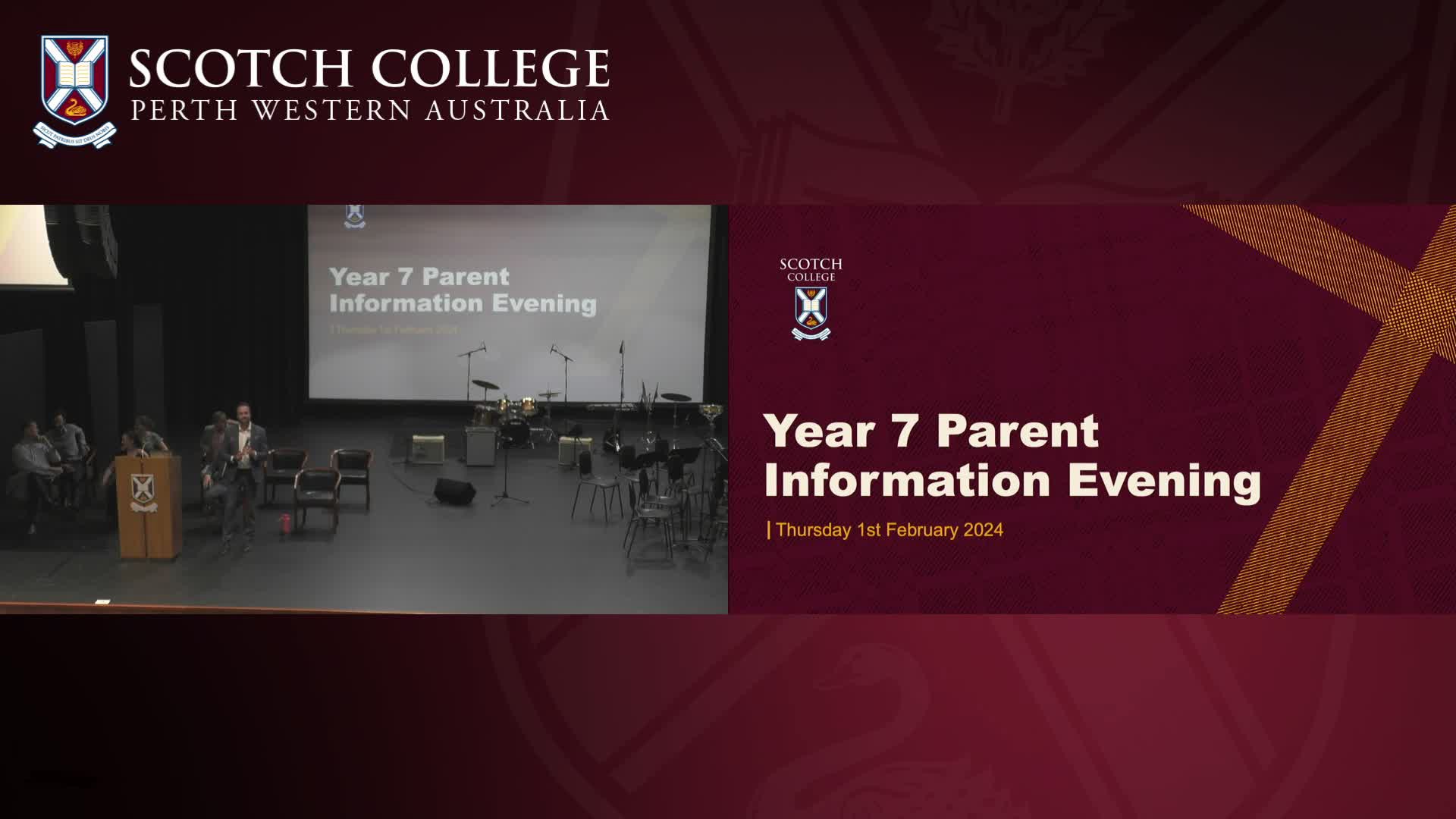 Scotch MS 2024 Year 7 Parent Information Evening ClickView   3bGZbA