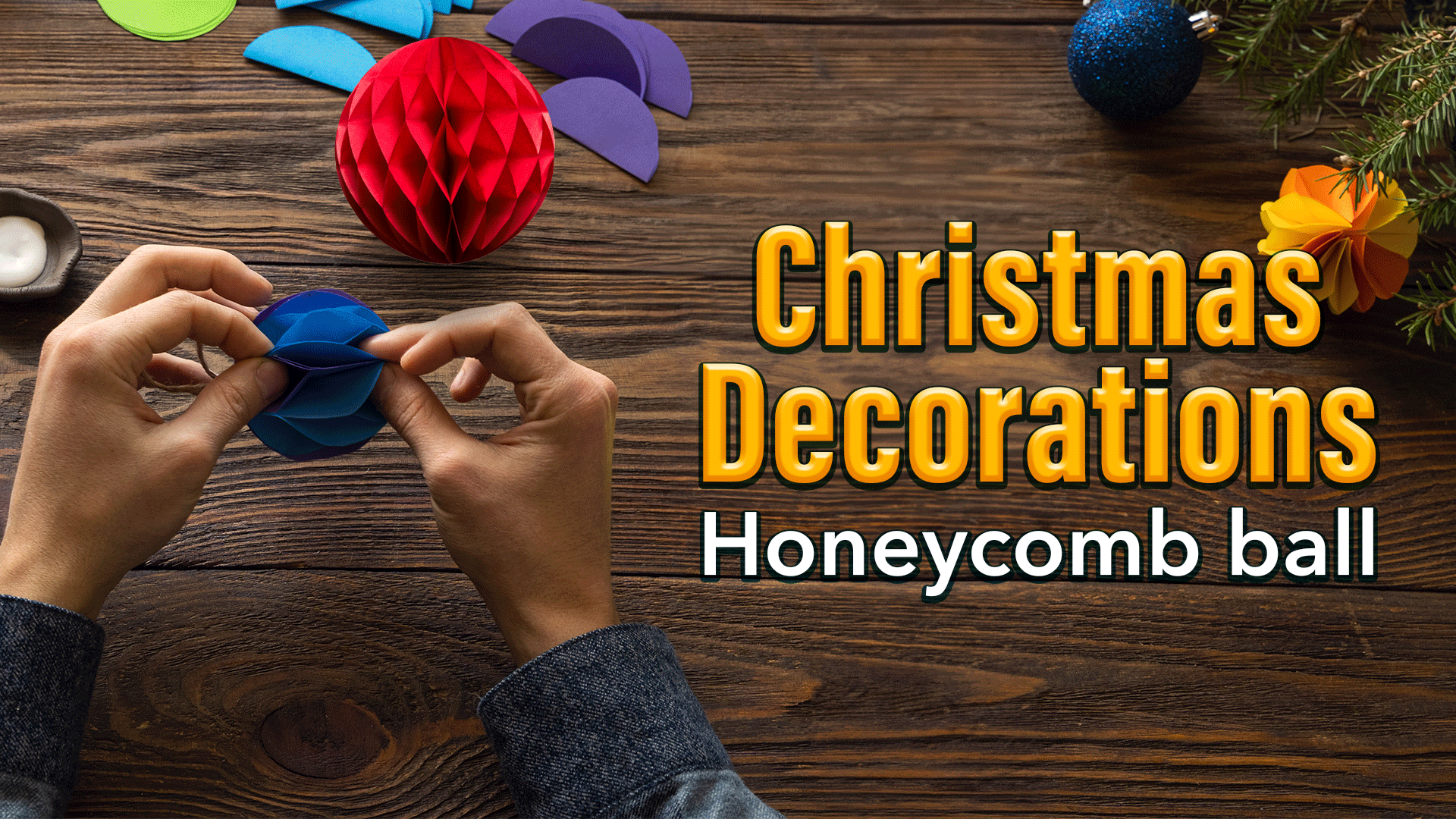 Christmas decorations - Honeycomb ball - Get... - ClickView