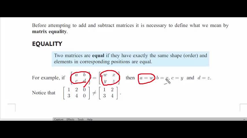 Matrix Equality - ClickView
