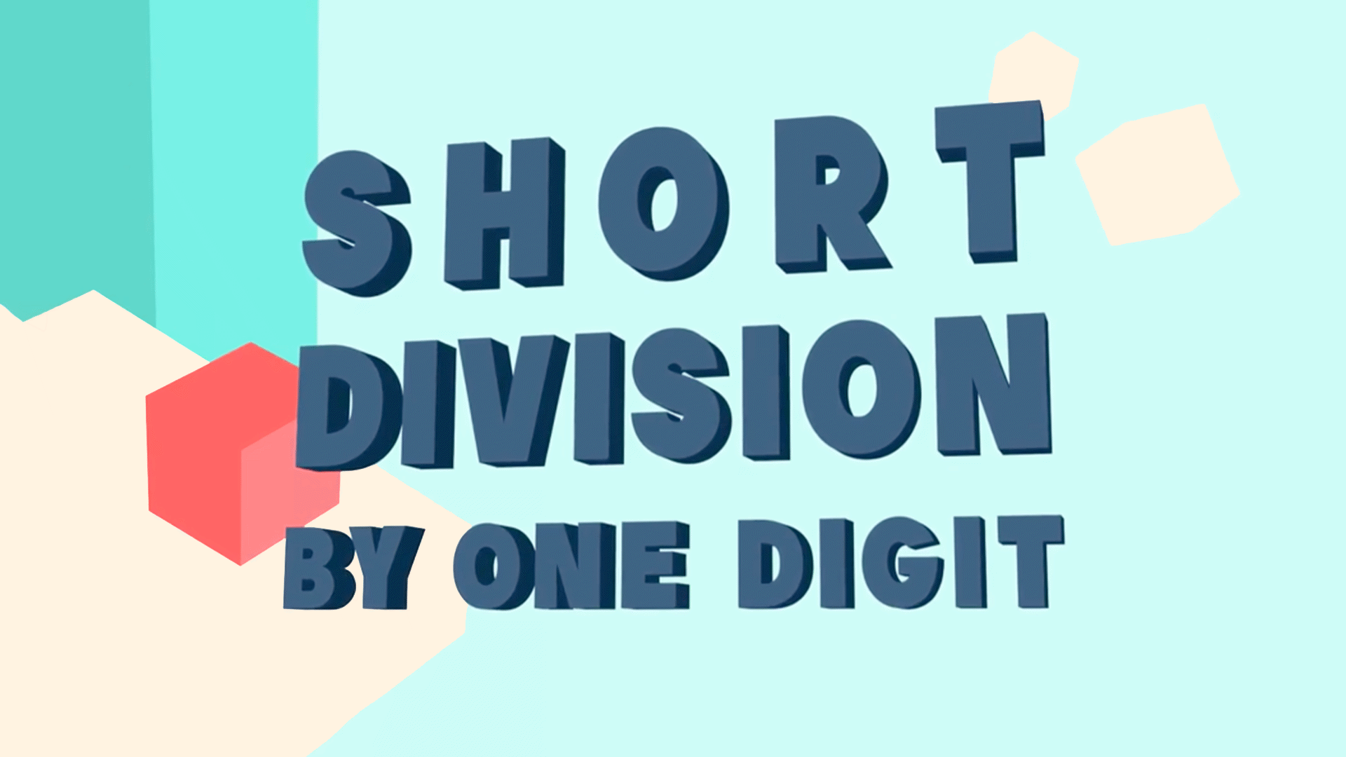 Short Division By One Digit Video Resources Clickview