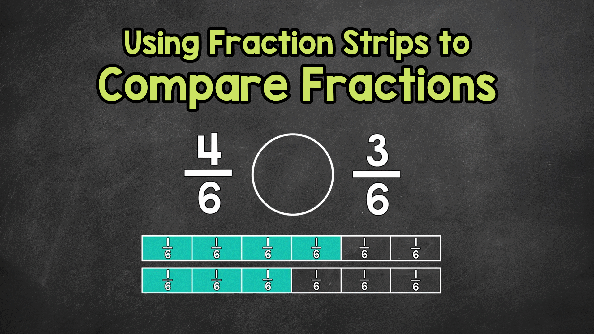 Comparing Fractions with the Same Denominator Using Fraction Strips ...