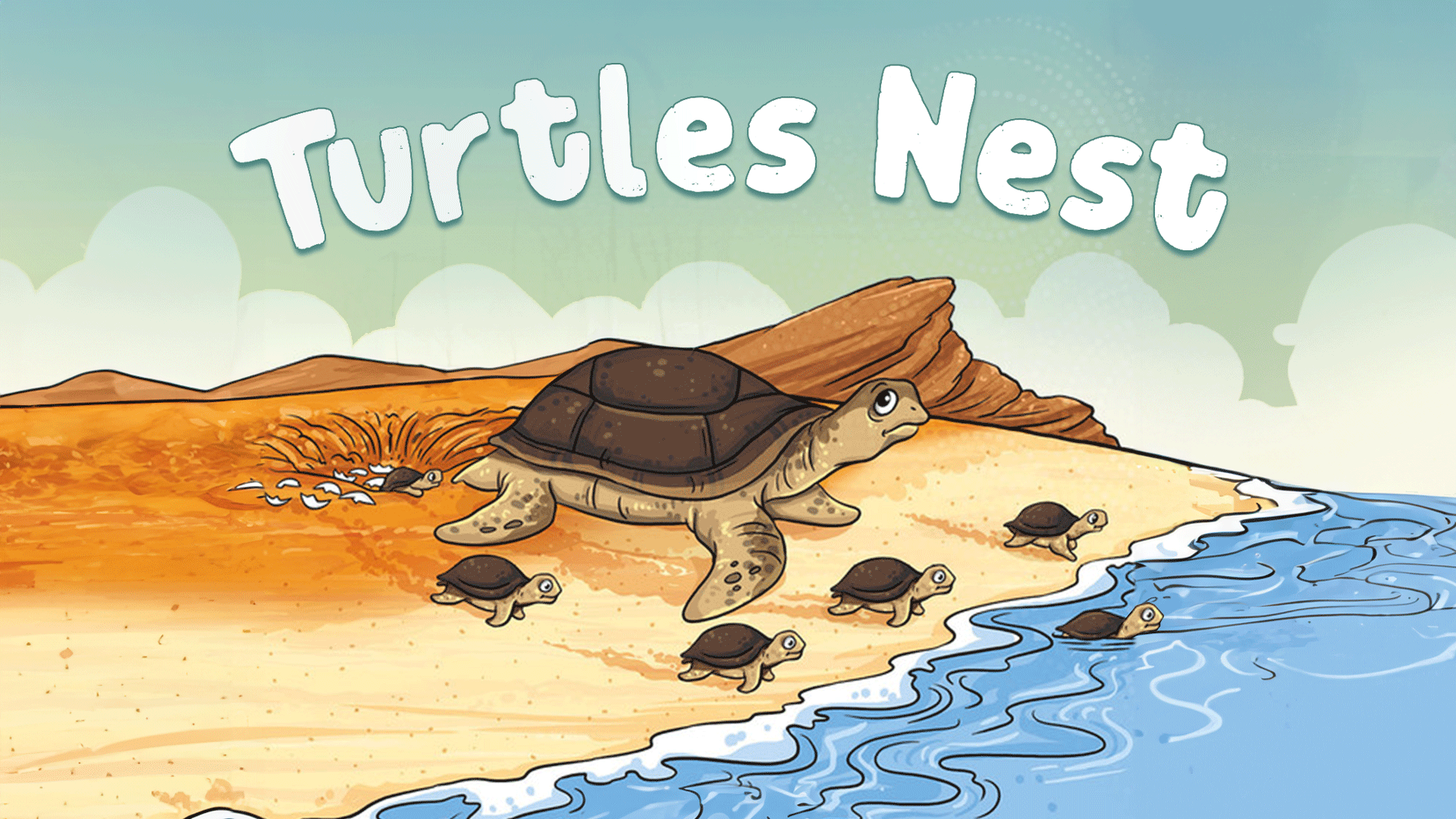 Turtles Nest - The children walk to the coast... - ClickView