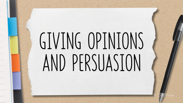 Simple Sentences: Giving Opinions and Persuading