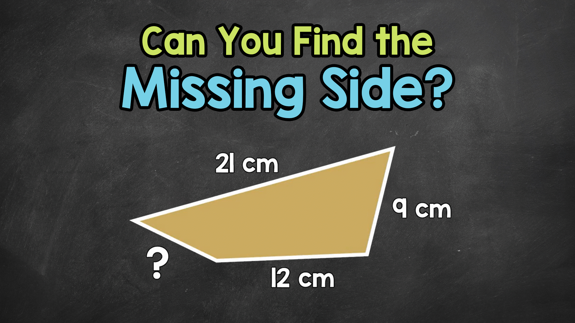 Finding a Missing Side Length Given the Perimeter | ClickView
