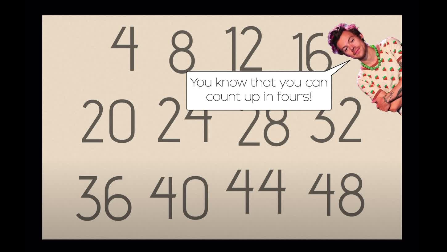 4 Times Table song to Harry Styles version - ClickView