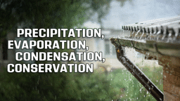 The Water Cycle: Precipitation, Evaporation, Condensation, Conservation