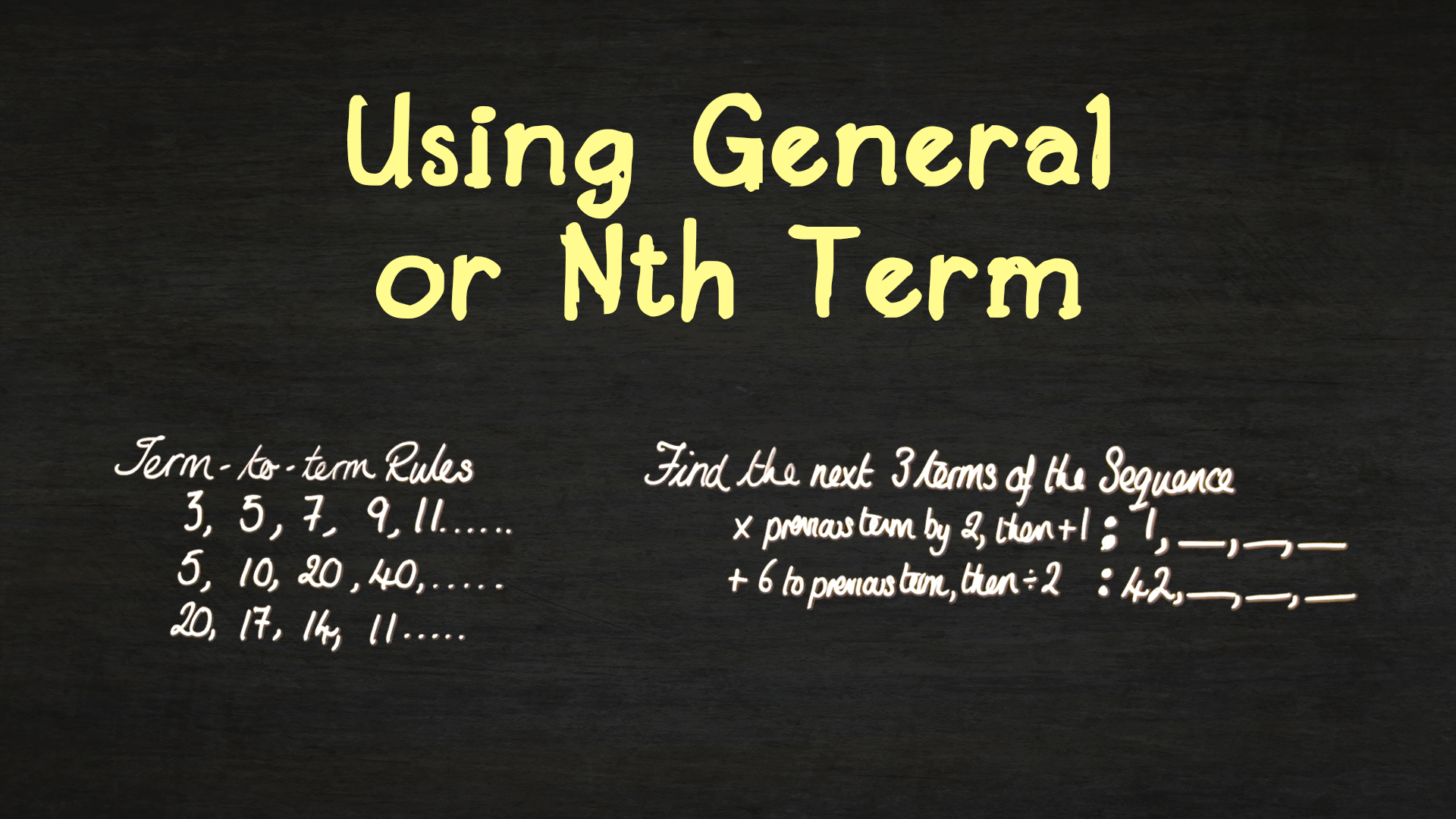 Number Patterns: Using General/Nth Term | ClickView