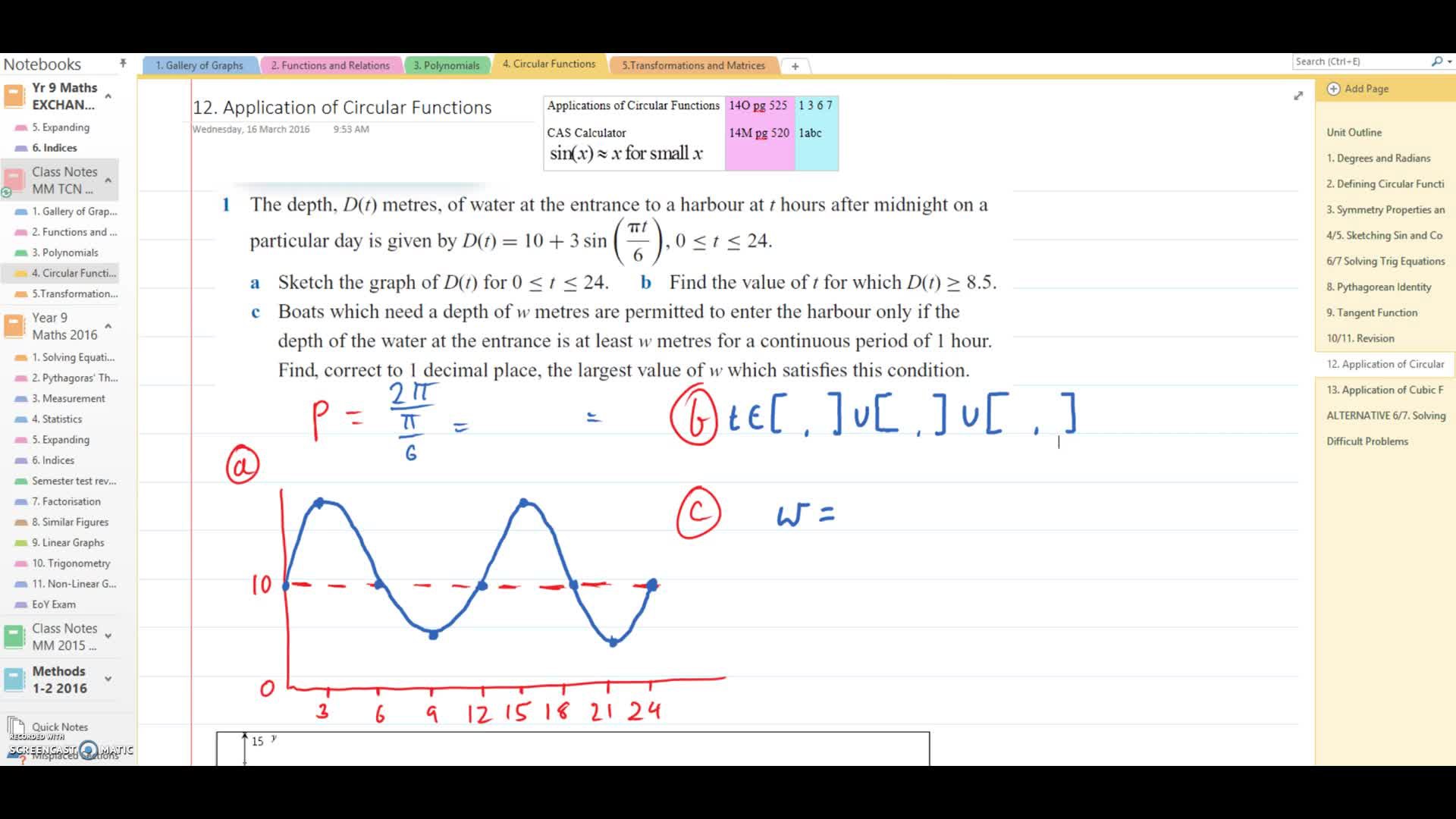 11 Circular Functions - Application of Trig TCN 2016.mp4 - ClickView