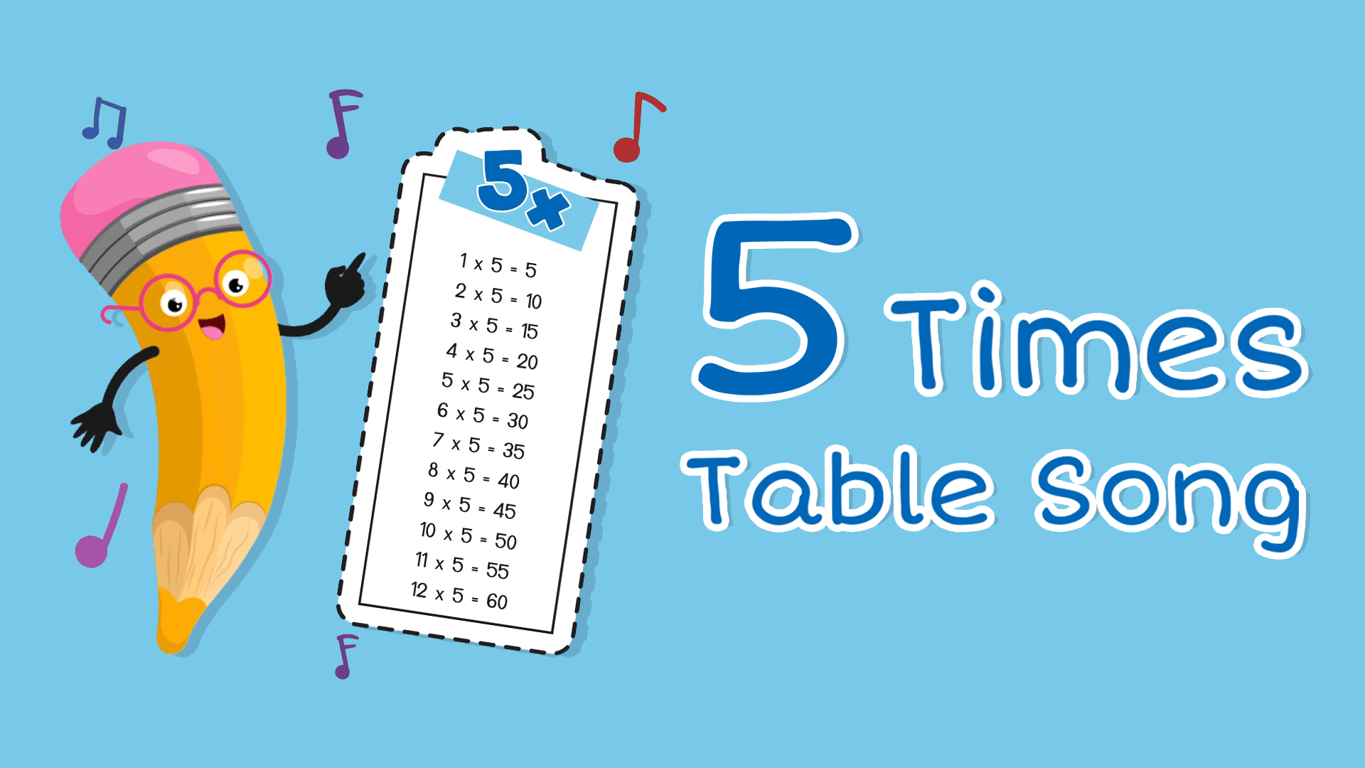 5 Times Table - Learn Table of 5